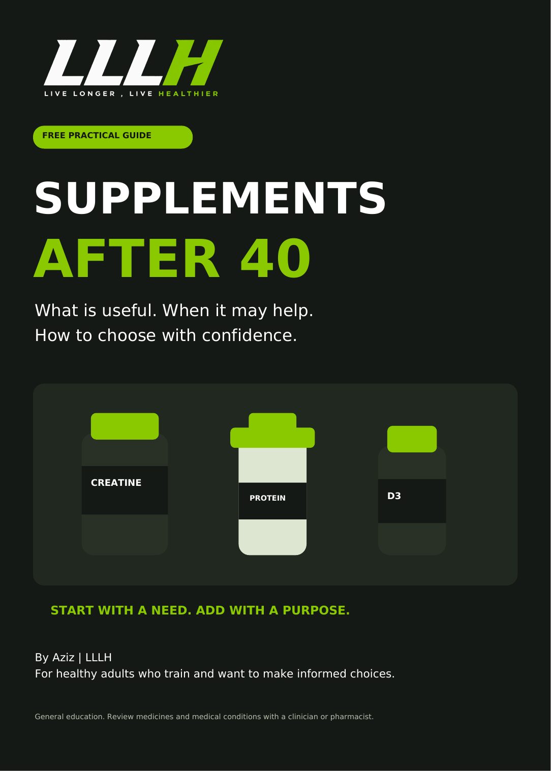 Cover of the Supplements After 40 guide